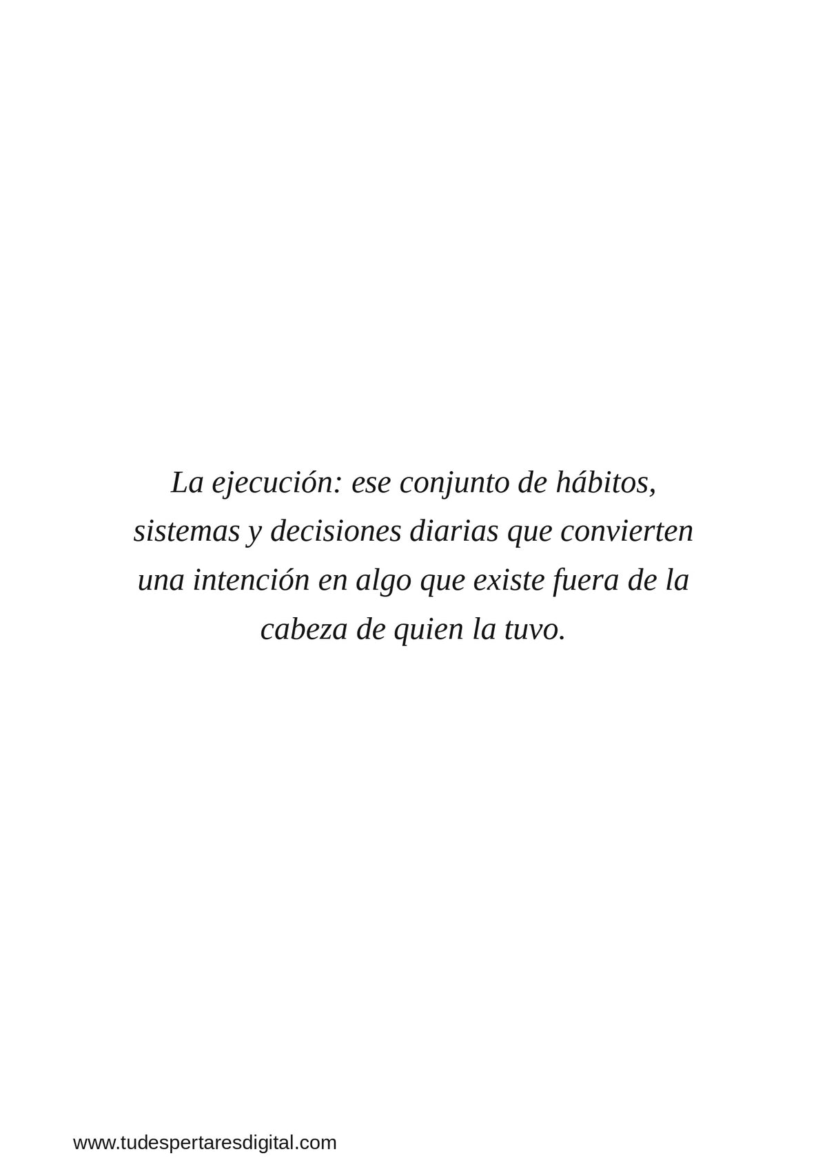 La Ejecución