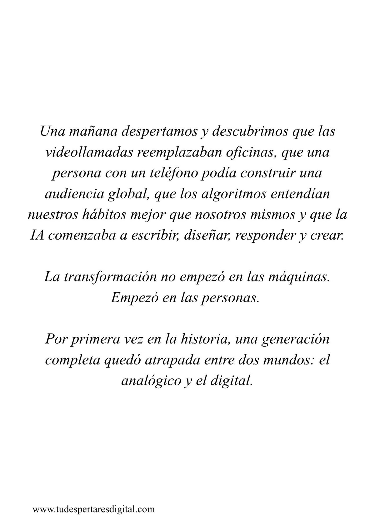 La Última Generación Analógica